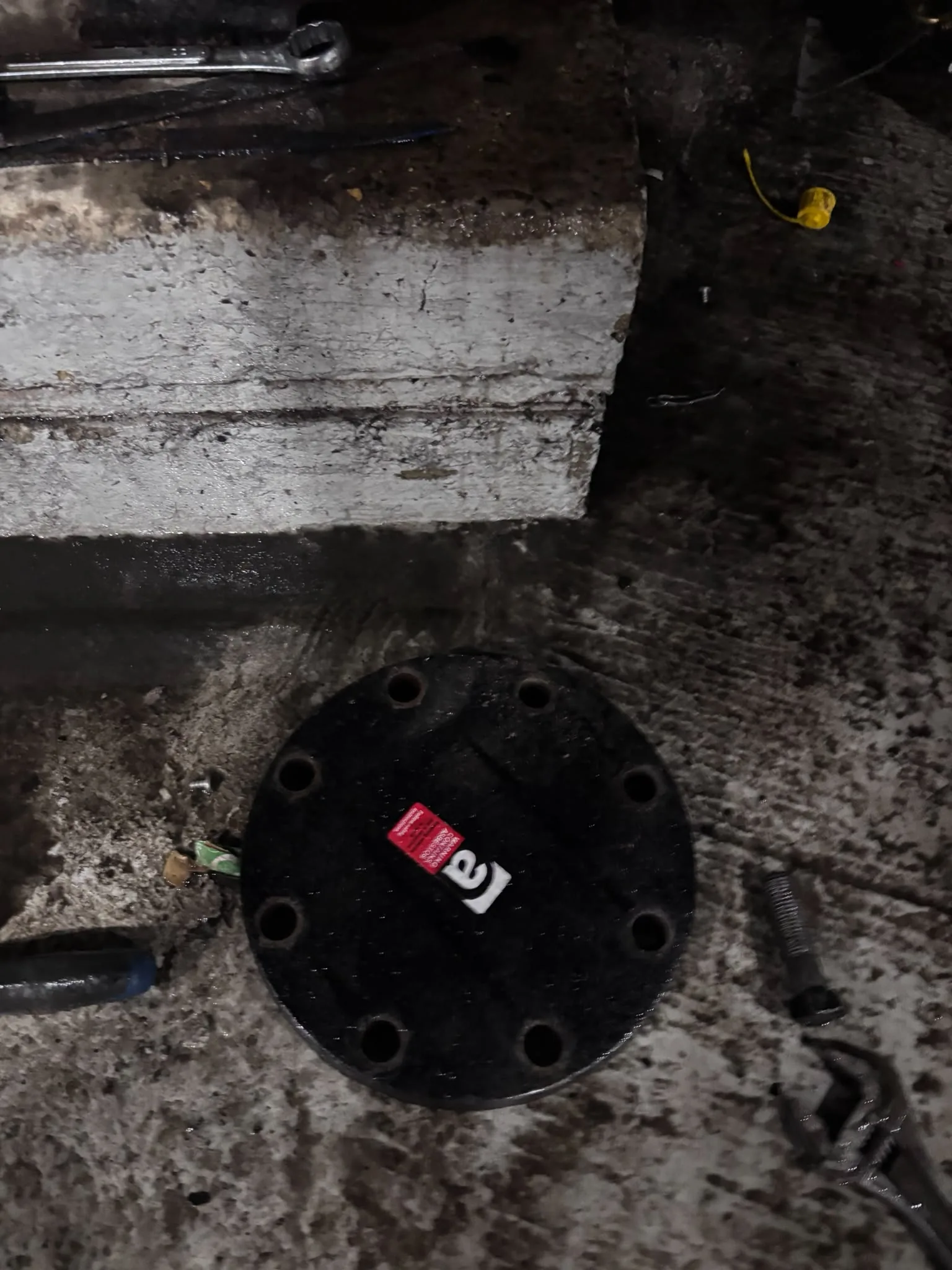 Artex scraping from a concrete ceiling during Finchley Central refurbishment